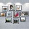 11x14 Picture Frame Set of 3, Made of High Definition Glass for 8x10 with Mat or 11x14 Without Mat, Wall Mounting, Black